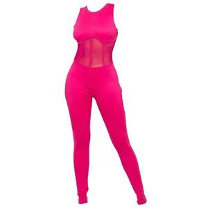 COPY - Jumpsuit With Mesh Midriff